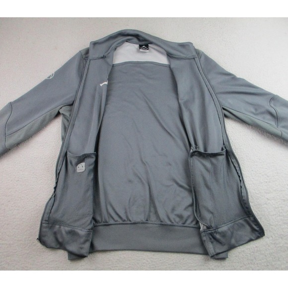 Nike Jordan Dri-FIT Jacket Mens Medium Gray Full Zip Track Jumpman 696736-065 - Picture 8 of 12